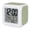 Green, Mint, White, variant on Black Digital Alarm Clock for Bedrooms, Smart LED Alarm Clock with 7 Color Changing Night Light, Abstract White Polka Dot Geometric Modern Art Silent Wake Up Clocks for Sleep Study Cooking 3.2"x3.2"