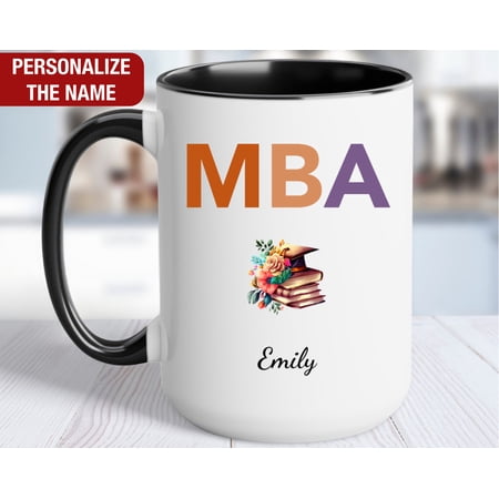 Personalized MBA Graduation Gift MBA Gift for Her Coffee Mug MBA Graduate Gifts Custom Mas