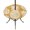 Gold, Yellow, White, variant on Round Outdoor Tablecloth with Umbrella Hole and Zipper, Orange Pineapple Tablecloth with Elastic Waterproof, Tropical Summer Botanical Fruits Patio Table Covers for 55" - 60" Picnic Pool Tables