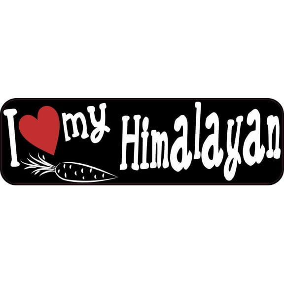 10in x 3in I Love My Himalayan Rabbit Magnet Magnetic Truck Magnets