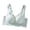 Blue, variant on Women's Lace Wireless Adjustable Shoulder Strap Daily Support Bra with Molded Cups