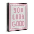 thumbnail image 3 of Stupell Industries You Look Good Pink Pastel Black Framed Giclee Art, design by Lettered and Lined, 14 x 11, 3 of 8