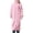 Pink, variant on BangWanChi Black Dresses for Women Fashion Women Tight Solid Turn-down Collar Long Sleeve Single Long Sweater Dress