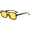04 Tortoise/Yellow, variant on Retro Square Aviator Sunglasses for Women Men Trendy Rectangle 70s Sun Glasses