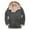 Gray, variant on Somuwie Clearance Men's Warm Thickened Zipper Lapel Long Sleeve Hooded Casual Coat/Jacket