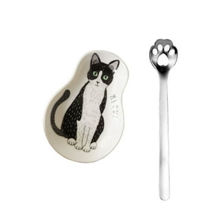 Cat Spoon Rest, Everything Tastes Better With Cat Hair, Funny Gift,  Spoonrest, Gift for Cat Lover 