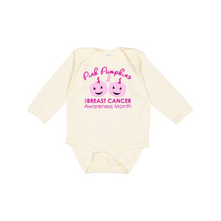 

Inktastic Pink Pumpkins for Breast Cancer Awareness Boys or Girls Long Sleeve Baby Bodysuit