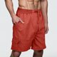 thumbnail image 2 of Pantalones Cortos de Carga de Cintura Elástica para Hombres Multi Bolsillo Imitación de Lino, Rodilla Longitud Cordón Deportes, 2 of 8