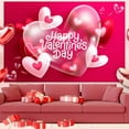 thumbnail image 2 of adviicd New Valentine Day Decoration Hanging Cloth Party Holiday Photo Background Cloth Proposal Anniversary Layout Scene Background Cloth, 2 of 5