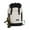Black and white color matching, variant on Tooling Style Flap Backpack, Contrast Color And Large Capacity,Black