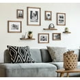 thumbnail image 6 of Kate and Laurel Bordeaux Gallery Wall Frame and Shelf Kit, Set of 10, Natural, Assorted Size Frames with Wood Finish and Three Display Shelves Included, 6 of 7