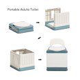 thumbnail image 3 of Mobile Portable Toilets, Wide  Anti Rollover Bedside Commode Chair Sealed Lid Foldable Easy To Assemble  for Bedroom, 3 of 8