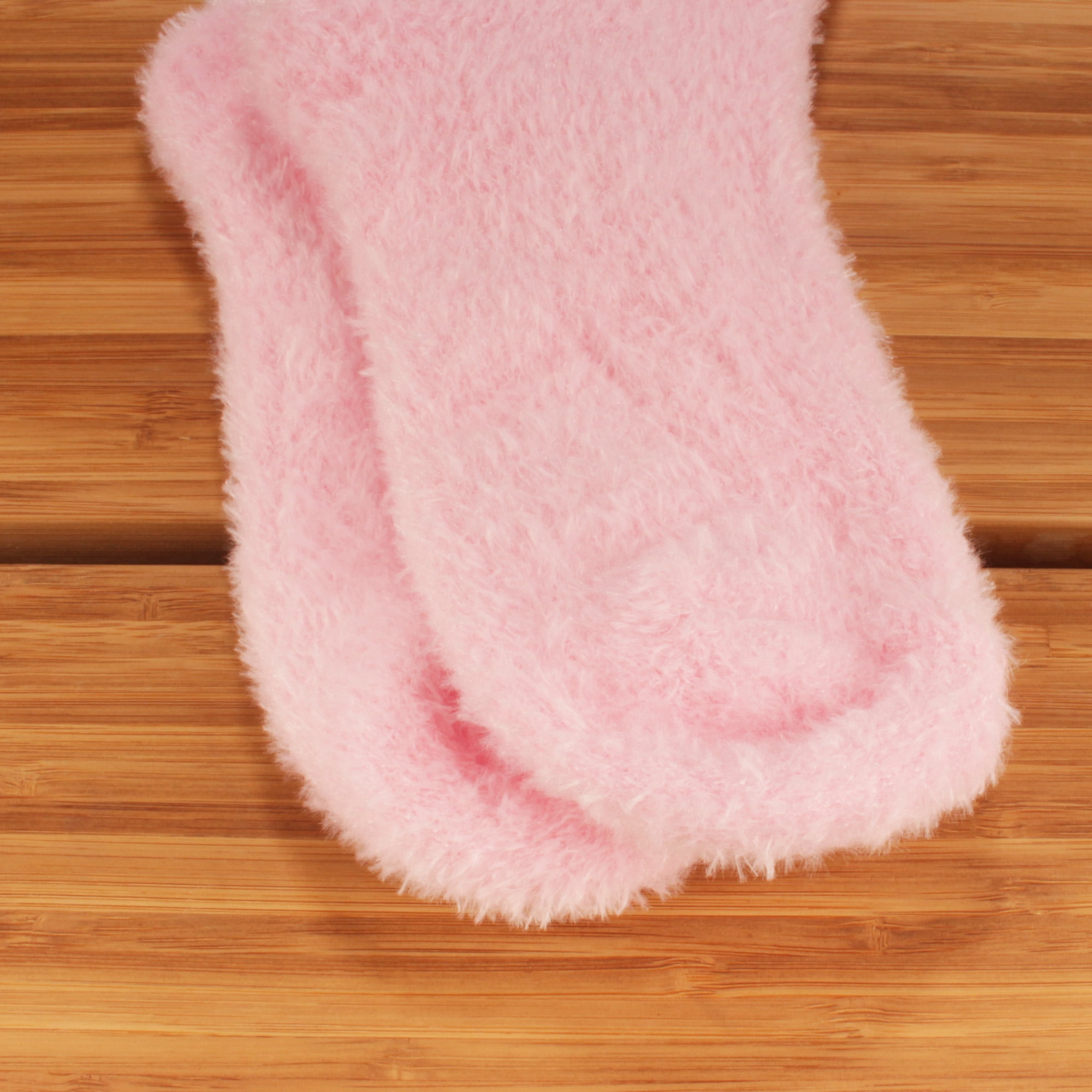 Women's Extra Large Fuzzy Soft Colored Cozy Plush Warm Fluffy Socks - White  - 4 Pairs