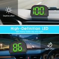thumbnail image 3 of Digital Car Speedometer, Car Head-Up Display, Smart GPS HUD Speedometer, USB Plug and Play, Large LED Screen for Bicycle, Motorcycle, Truck, Car, Scooter, 3 of 5