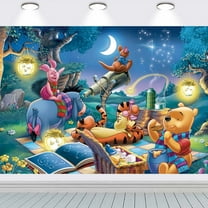 Winnie the pooh Christmas Taspestry Wall Decor Party Supplies Background BackdropBanner Poster Decor Decorations