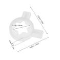 thumbnail image 2 of RUNROTOO 2Pcs Ice Cream Machine Nozzle For Ice Cream Maker Accessories Plastic Hexagonal Star Shaping Family Gatherings, 2 of 8