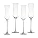 thumbnail image 1 of Juego de 4 copas de champán de cristal color perla, copas de champán brillantes, copas de cristal sin plomo, 1 of 1