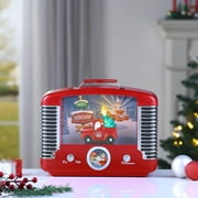 Mr. Christmas Nostalgic Truck Radio with 12 Songs, Red, LED, Includes 3 AA Batteries, 9.5 L x 12 W