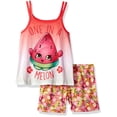 thumbnail image 1 of Shopkins Girls' Pajama Melon Tank Top Sleepwear Set, 1 of 4