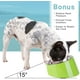 thumbnail image 2 of Cuenco inclinado de 15° sin desorden para perros y gatos, comedero para mascotas con ángulo inclinado, antideslizante y antiderrames, más fácil de alcanzar los alimentos Xemadio YBY065-2, 2 of 6