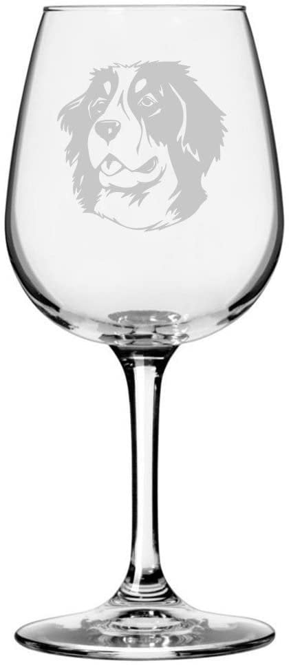 Personalized Mastiff Pet Dog Etched Wine Glass 12.75oz 