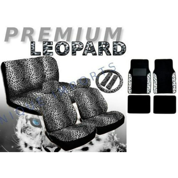 17 Piece Animal Print Seat Covers And, Black Cheetah Print Car Seat Covers