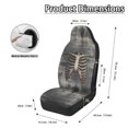 thumbnail image 6 of POLERO Skeleton Ribcage Automotive Seat Covers, Polyester Water Resistant Vehicle Cushion Protectors Set of 2, Universal Fit for Cars SUV, 6 of 12
