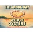 thumbnail image 3 of Retrolabel 14x11 Black Modern Framed Museum Art Print Titled - Tillamook Bay Whole Oysters, 3 of 5