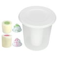 thumbnail image 1 of Wchiuoe Clear Reusable Shaved Ice Molds Cup For Ice Bucket Refillable Making Model With Lid,Shaved Ice Molds,Household Supplies, 1 of 8