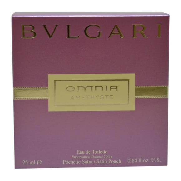 Bvlgari Omnia Amethyste by Bvlgari for Women - 0.84 oz EDT Spray (Satin Pouch)