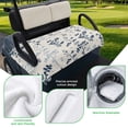 thumbnail image 5 of Golf Cart Seat Covers for 2 Seater,Blue Botanical Microfiber Cart Seat Towel Blanket,Rustic Country Spring Floral Summer Leaf Absorbent NonSlip Bench Seats Protector for Golf Course 51"x31", 5 of 9