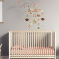 thumbnail image 1 of Móvil de madera para cuna de bebé, juguete colgante para cochecito, juguete de campana de cama, sonajeros para recién nacidos, móvil para , perfke Móvil de cuna, 1 of 9