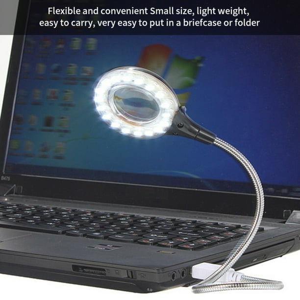 ® mini lampe led usb moderne, lumière de clavier d'ordinateur pour  ordinateur portable, lampe de lecture (noir)