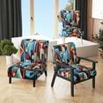 thumbnail image 1 of Designart « Géométrie Déchaînée en Orange et Bleu III » Abstractions Orange Fauteuil d'Appoint Rembourré - Fauteuil Moderne pour Chambre, 1 of 7
