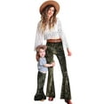 thumbnail image 4 of Daisy Del Sol Little Girls Velvet Boho Bell Bottom Stretch Legging Flared Pants Toddler Childrens Kids 2T-8, 4 of 6