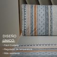 thumbnail image 2 of Sabanas King Size Juego Completo, Sabanas Kingsize Estampadas Poliéster, Sabana King 4 Piezas Incluye Fundas Almohada, Lavable Máquina - Diseño Étnico Gris, 2 of 6