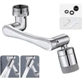 thumbnail image 1 of Faucet Extender, 1440 Upgraded Faucet Aerator, Universal Splash Filter 2 Spray Modes Swivel Faucet Aerator For Kitchen Bathroom (silver), 1 of 5