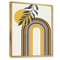 thumbnail image 3 of Designart 'Abstract Moon Sun Leaves II' Modern Framed Canvas Wall Art Print, 3 of 5