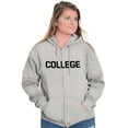 thumbnail image 3 of Animal House Faber College Frat Party Unisex Fleece Graphic Zip Up Hoodie Brisco Brands 4X, 3 of 5