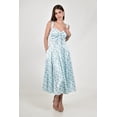 thumbnail image 1 of Vestido satinado floral Roman Fashion /Juvenil, 4753 (Azul cielo) azul cielo CH, 1 of 5