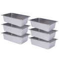 thumbnail image 6 of 6-Pack 6in Deep Pans 201 Stainless Steel Restaurant Hotel Pan Catering Food Pan Container Steam Table Pans for Commercial and Domestic 20.87x 12.99x 6in per Pan, 6 of 7