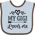 thumbnail image 3 of Inktastic My Gigi Loves Me Boys or Girls Baby Bib, 3 of 4