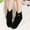 Black, variant on Kiplyki Weekly Women's Shoes Casual Solid Color Fringed Frosted Suede Flat Inner Height