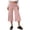 Pink, variant on WHEANG Women's Summer Solid Color Wide Leg Capri Pants - Casual High Waist Cropped Trousers Lightweight Breathable Lounge Pants Daily Beach Travel Summer Capri Pants Size XL White