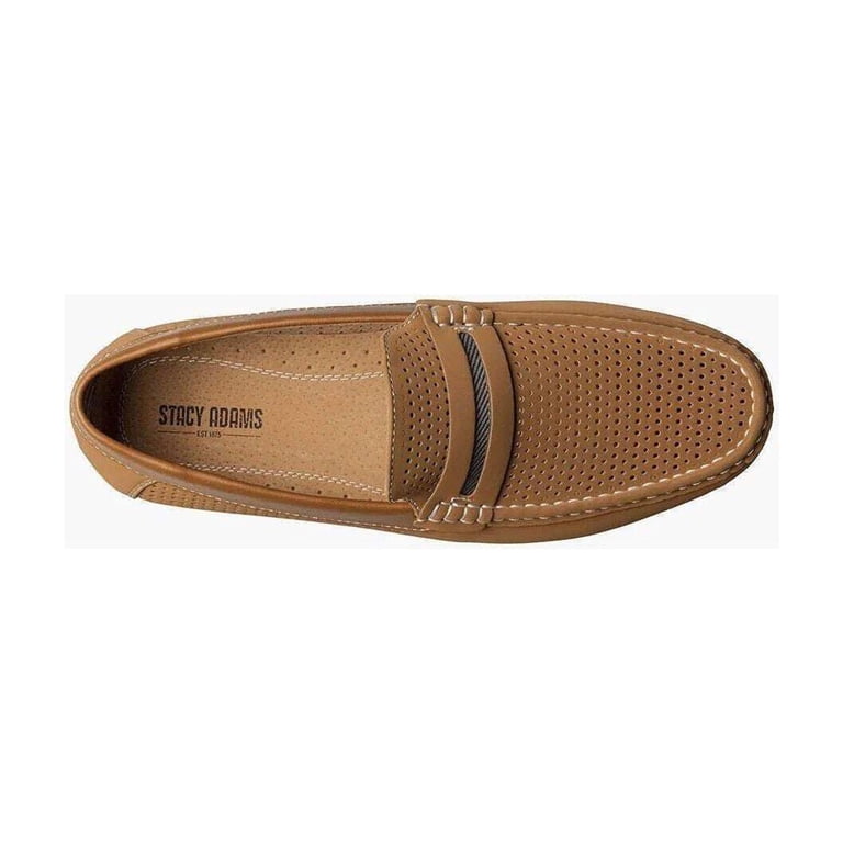 Stacy Adams Corby Saddle Slip On Walking Shoes Tan 25513-240  display picture 2