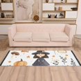 thumbnail image 2 of Yayeee Runner Rug for Bedroom 2'x6' Machine Washable Hallway Non Slip Mat, White Magical Halloween Girl, 2 of 8