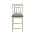 thumbnail image 2 of Glee 26 Inch Counter Height Chair, Set of 2, Antique White and Brown Finish, 2 of 5