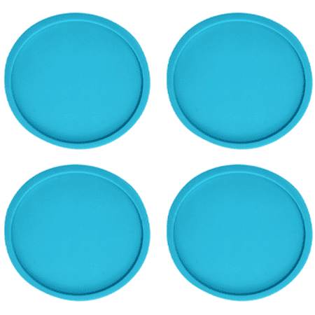 Silicone Drink Coasters Heat Resistant Cup Mate Soft Coaster for Table tope Protection-Skyblue