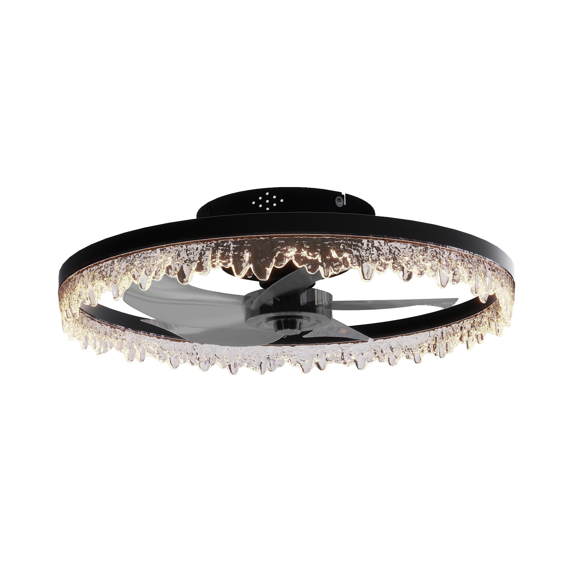 Miniyam LED Fan Light with Remote – Dimmable, 6 Speeds, 3 Color Temperatures, Smart Memory Function