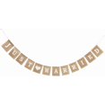 thumbnail image 1 of (TM Jute Burlap Just Married Bunting Banner Vintage Burlap Banner for Wedding Party Decor Gifts, 1 of 4